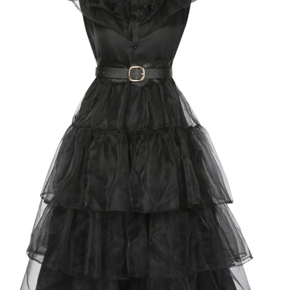 1950’s Lace Belt Dress - Picture 1 of 7